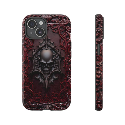 Vampiric Tough Phone Case – Gothic Skull Vampire Design for iPhone, Samsung Galaxy, and Google Pixel Devices