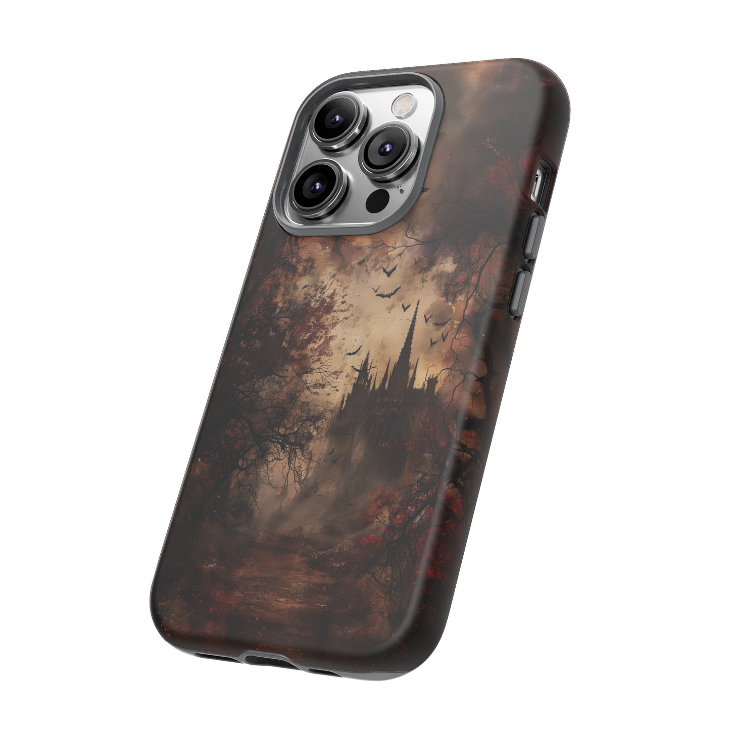 Gothic Castle Phone Case - Spooky Halloween Design for iPhone, Samsung Galaxy, Google Pixel Devices