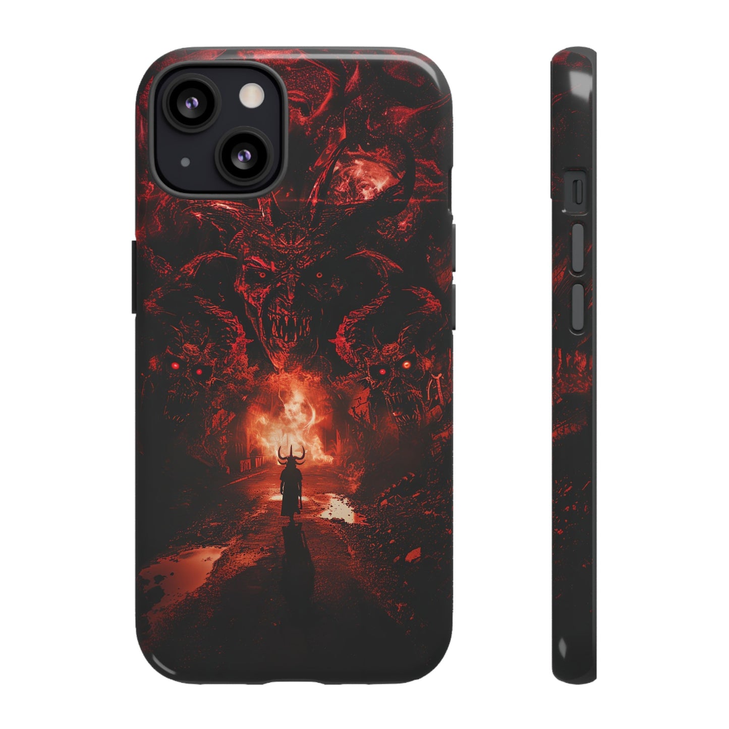 The Road to Hell Phone Case – Gothic Demon and Devil Design for iPhone, Samsung Galaxy, and Google Pixel Devices