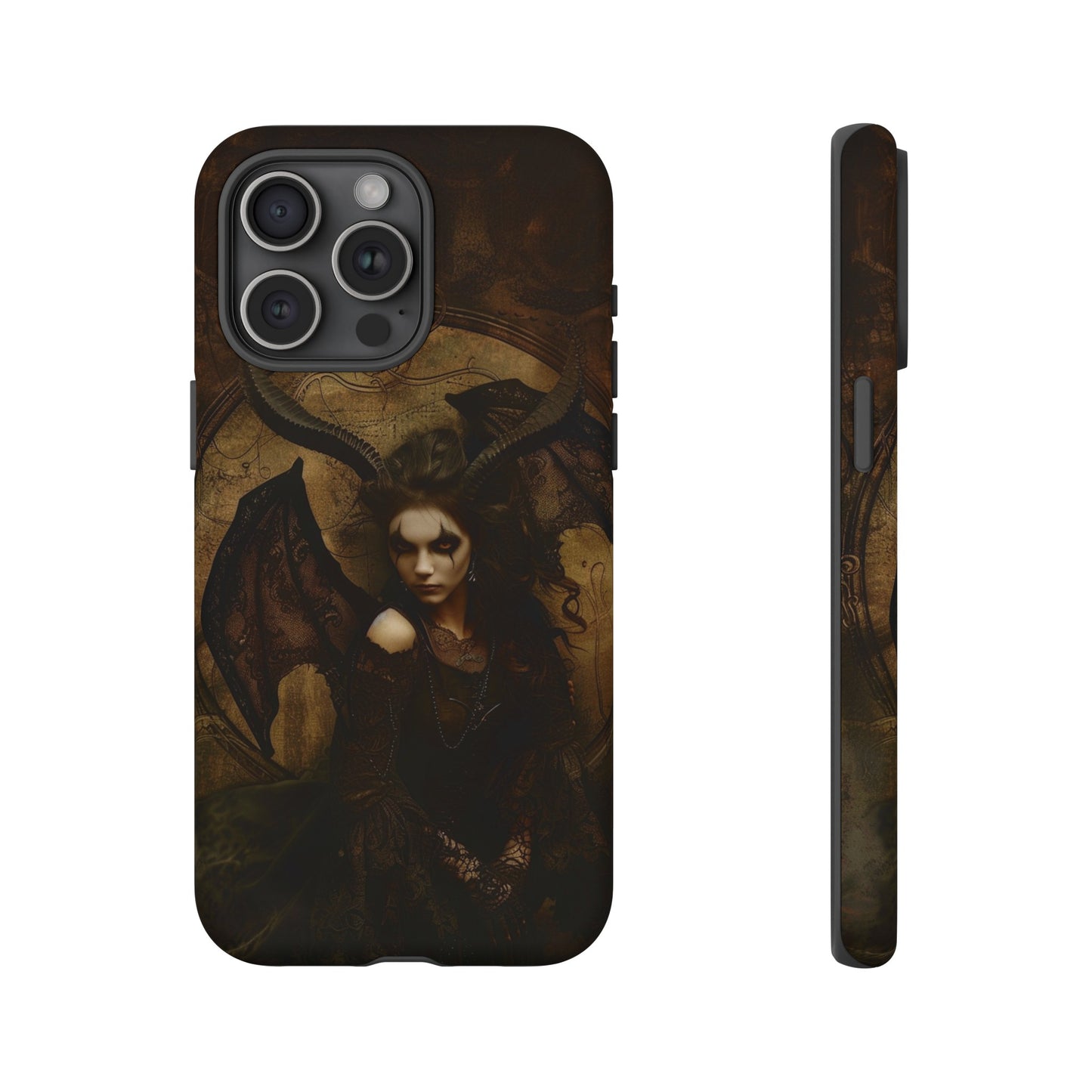 Demon Lilith Gothic Phone Case for iPhone, Samsung Galaxy, Google Pixel - Dark Fantasy Art