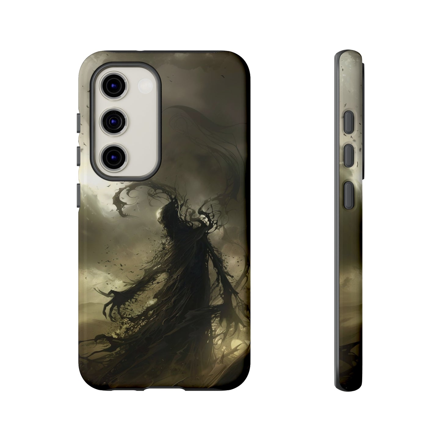 Dark Spirit Phone Case – Grim Reaper Haunting Design for iPhone, Samsung Galaxy, and Google Pixel Devices