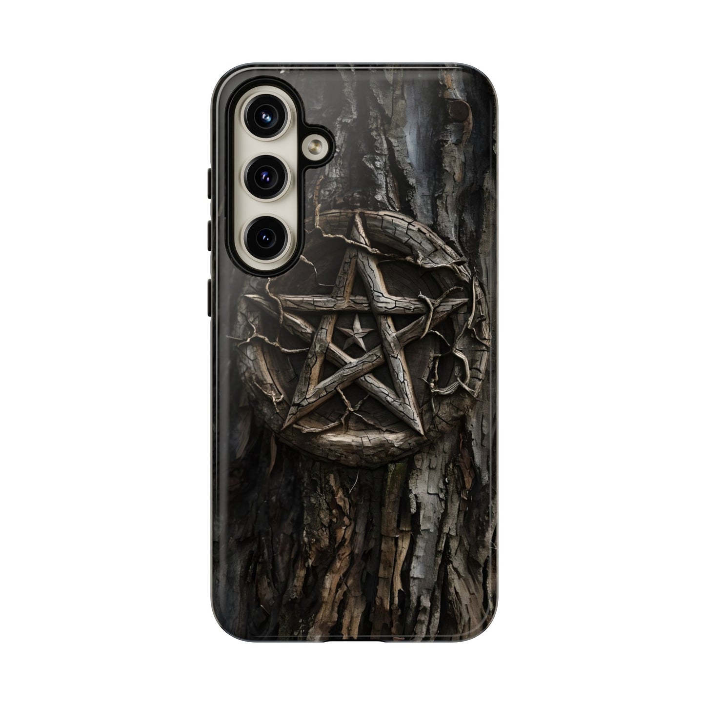 Pentacle Tree Phone Case – Wiccan Nature Magic Design for iPhone, Samsung Galaxy, and Google Pixel Devices