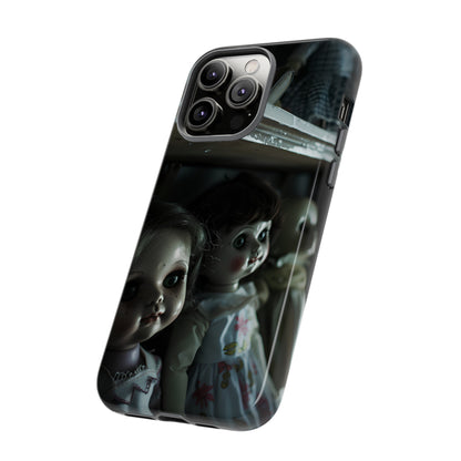 Creepy Dolls Phone Case – Eerie Vintage Doll Design for iPhone, Samsung Galaxy, and Google Pixel Devices