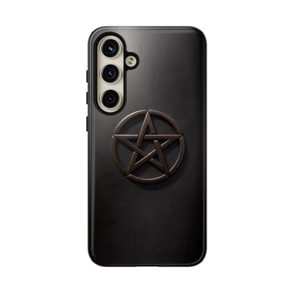 Simple Pentacle Tough Phone Case – Witchcraft Pentagram Design for iPhone, Samsung Galaxy, and Google Pixel Devices