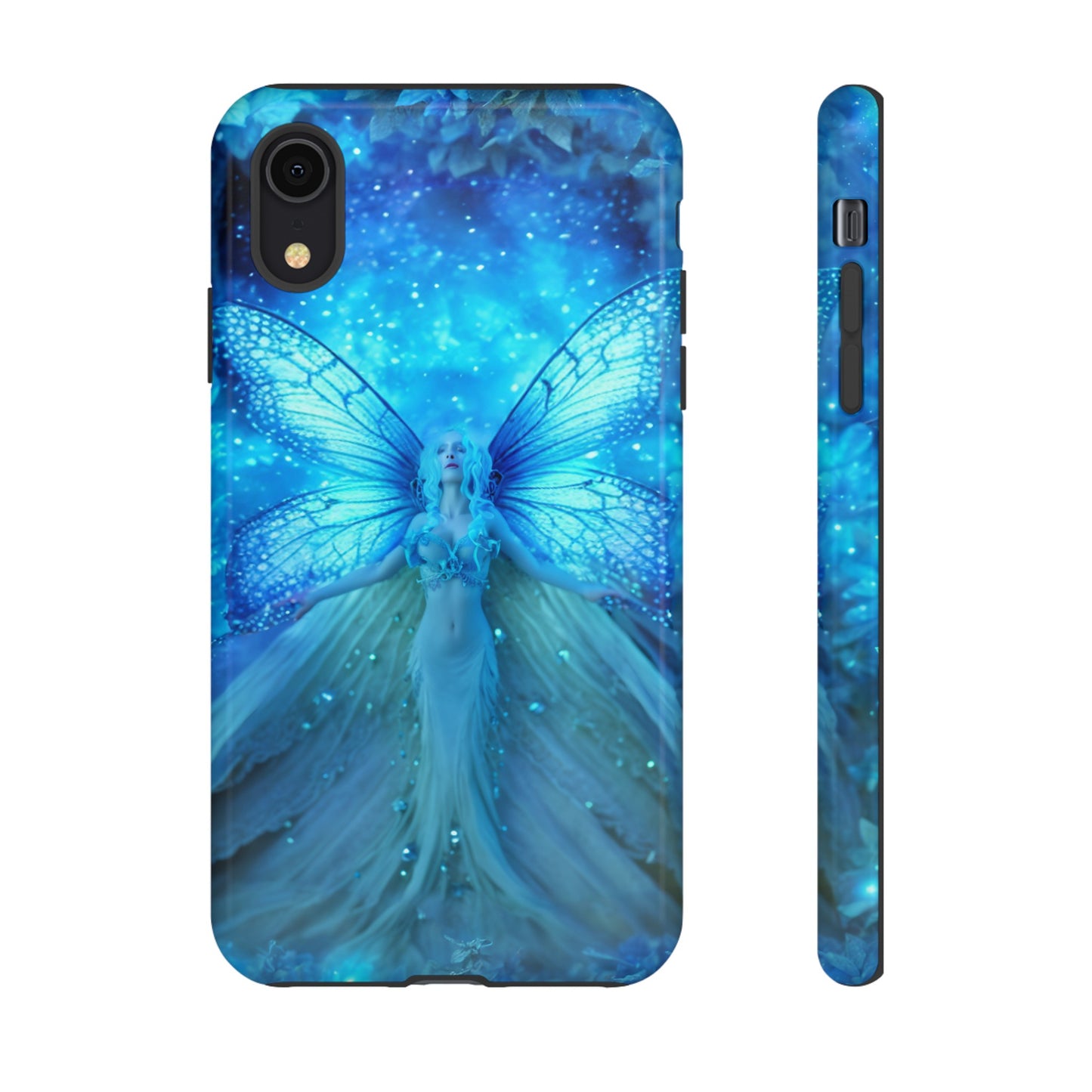 Blue Cosmic Fairy Phone Case – Enchanting Fae Design for iPhone, Samsung Galaxy, and Google Pixel Devices