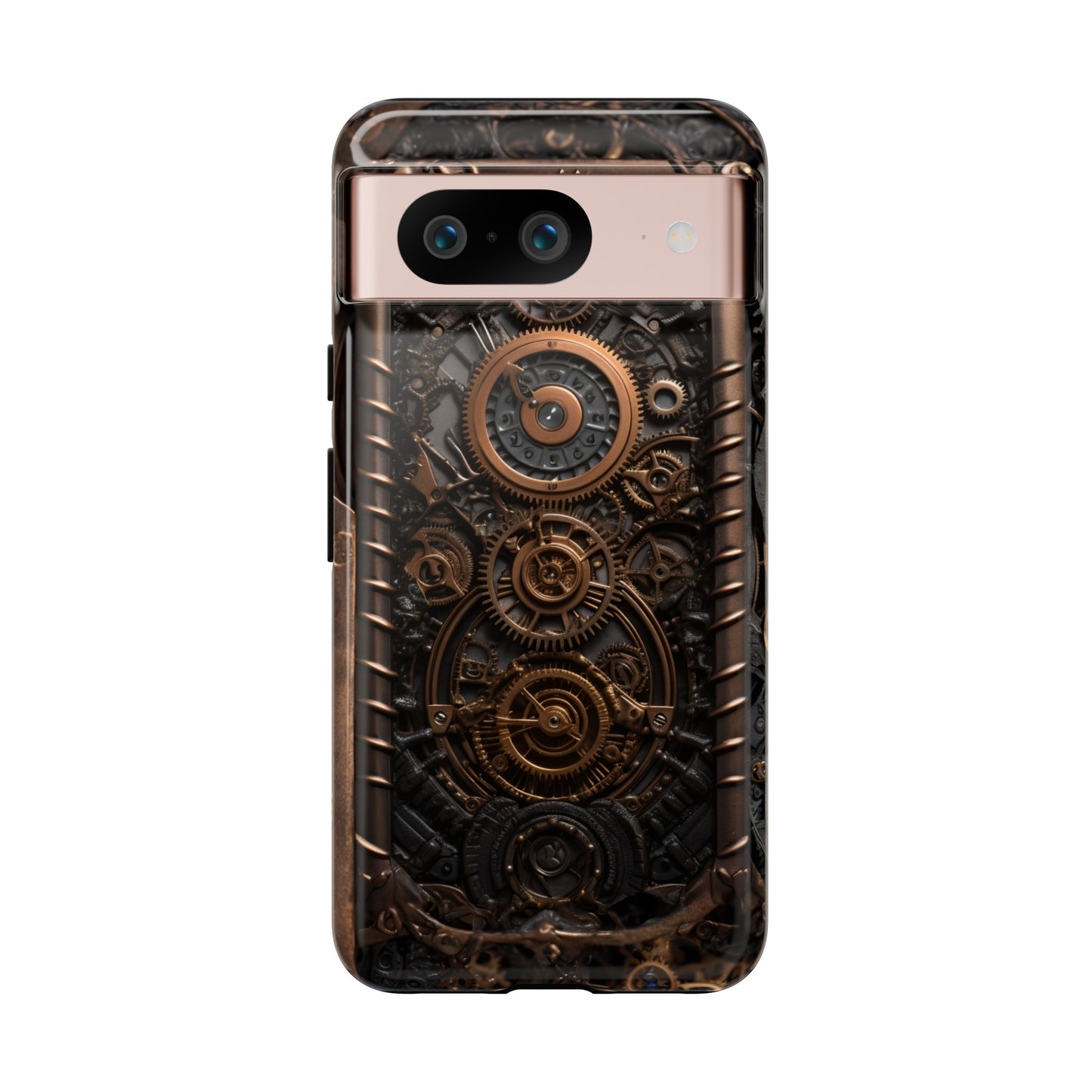 Gearworks 2 Phone Case – Steampunk Victorian Design with Gears and Clockwork for iPhone, Samsung Galaxy, and Google Pixel Devices