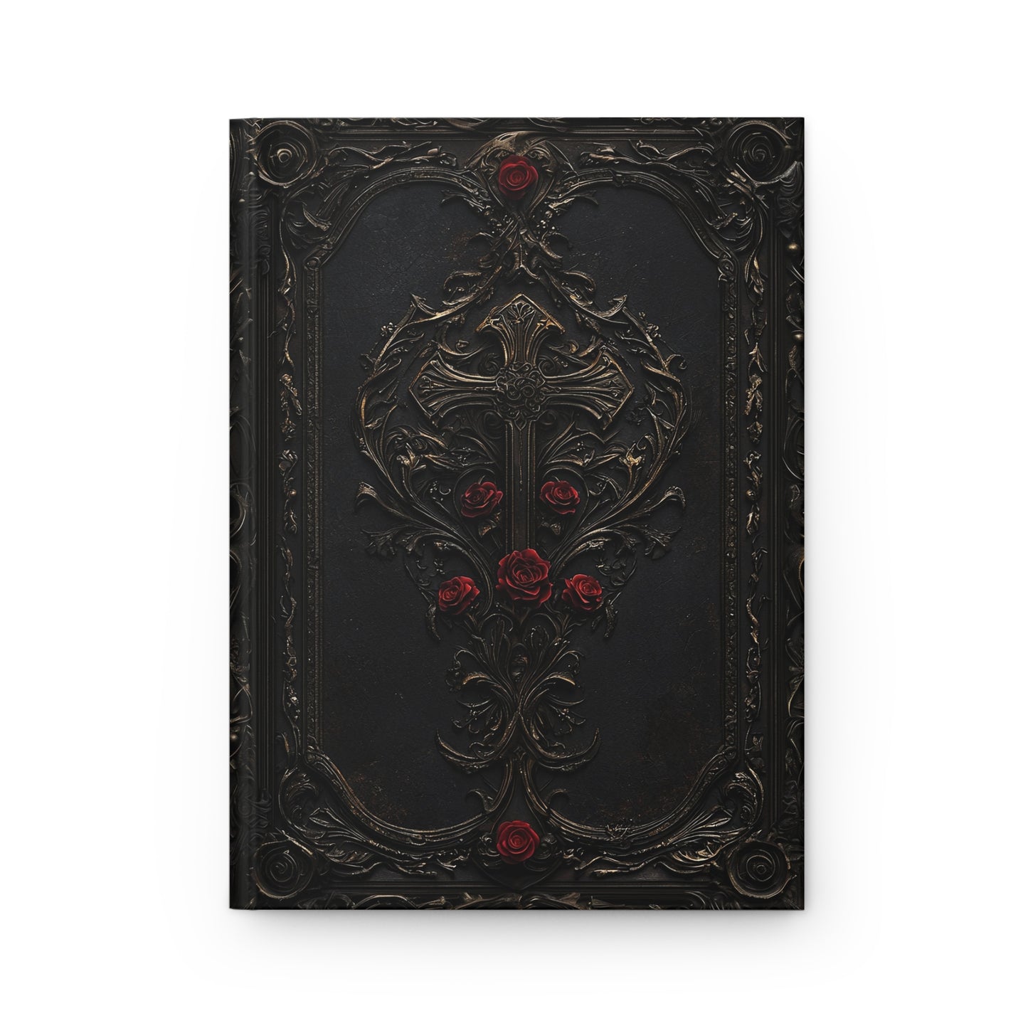 Gothic Rose Cross Hardcover Journal