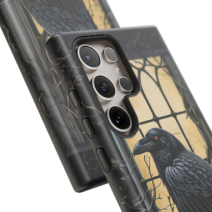 The Raven Phone Case – Edgar Allan Poe Inspired Gothic Design for iPhone, Samsung Galaxy, and Google Pixel Devices