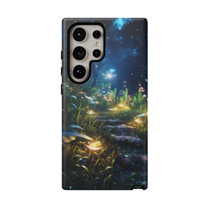 Fireflies in the Forest Tough Phone Case – Enchanting Summer Night Design for iPhone, Samsung Galaxy, and Google Pixel Devices