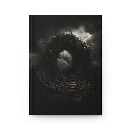 Dark Portal Gothic Hardcover Notebook - Mysterious Forest Journal with Ominous Gateway Design