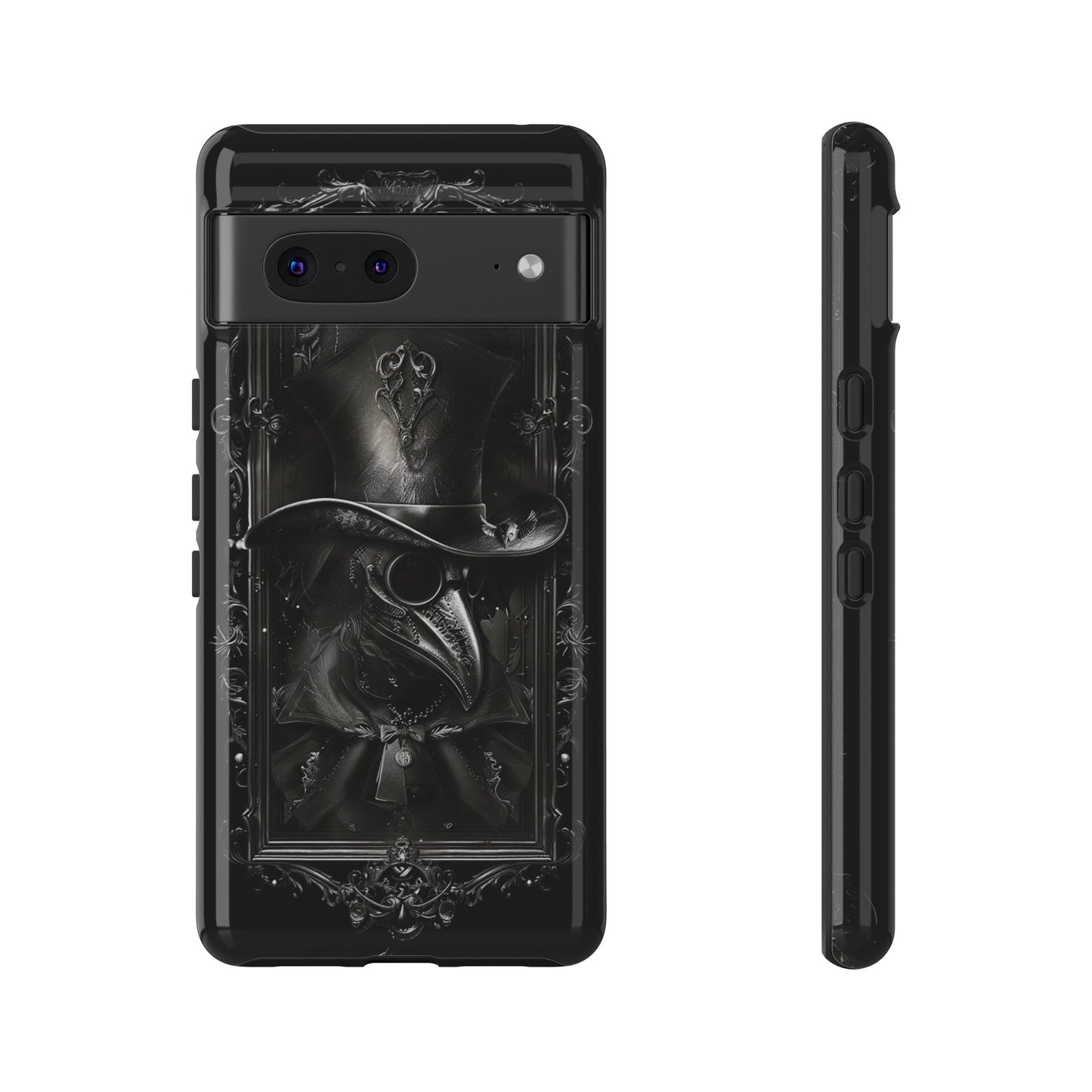 Gothic Plague Doctor Phone Case - Mysterious and Dark Design for iPhone, Samsung Galaxy, and Google Pixel Devices