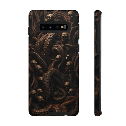 Skulls and Tentacles Phone Case – Lovecraftian Horror Design for iPhone, Samsung Galaxy, and Google Pixel Devices