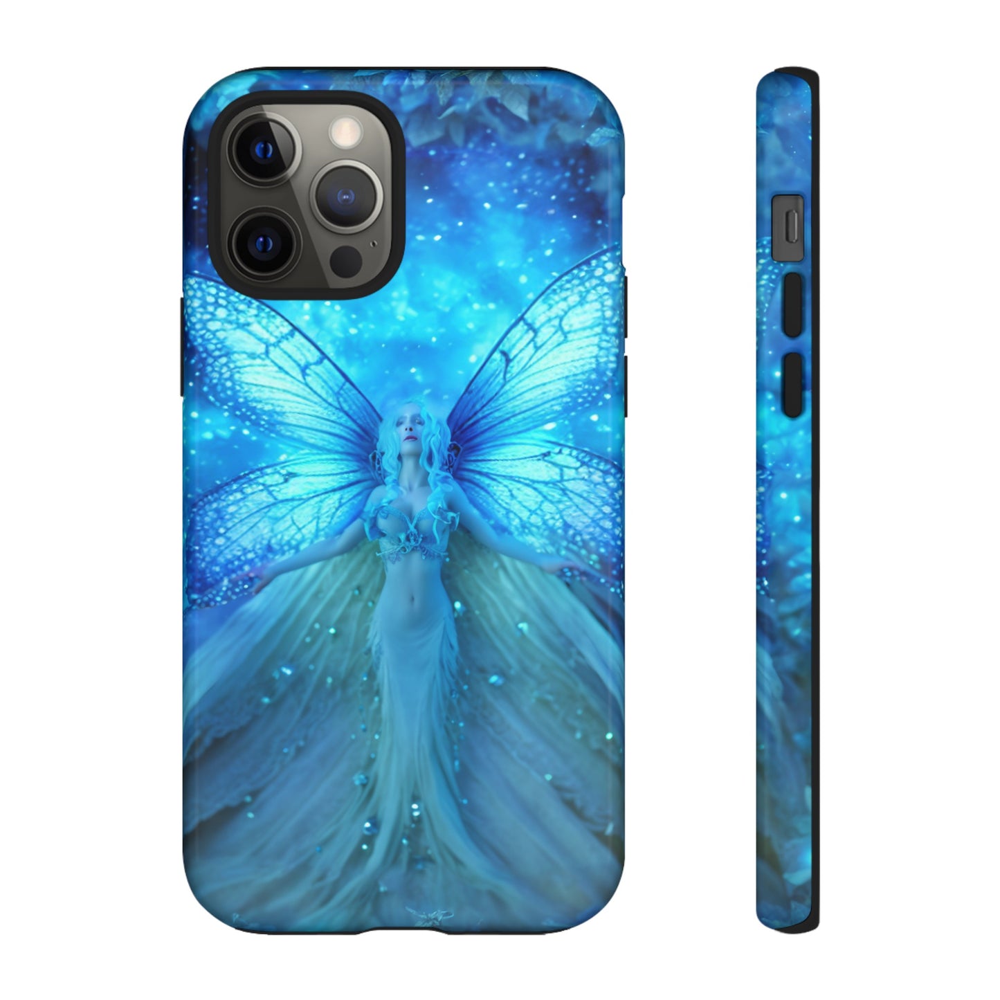 Blue Cosmic Fairy Phone Case – Enchanting Fae Design for iPhone, Samsung Galaxy, and Google Pixel Devices