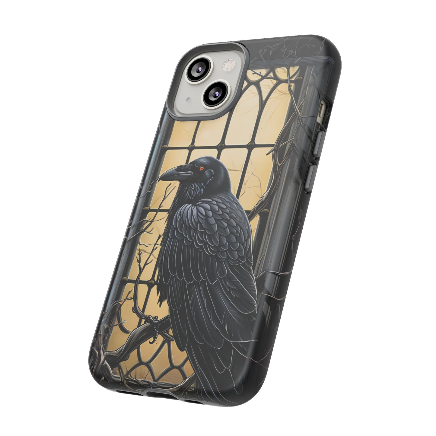 The Raven Phone Case – Edgar Allan Poe Inspired Gothic Design for iPhone, Samsung Galaxy, and Google Pixel Devices