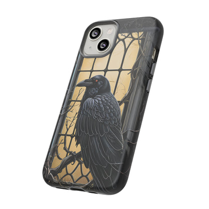 The Raven Phone Case – Edgar Allan Poe Inspired Gothic Design for iPhone, Samsung Galaxy, and Google Pixel Devices