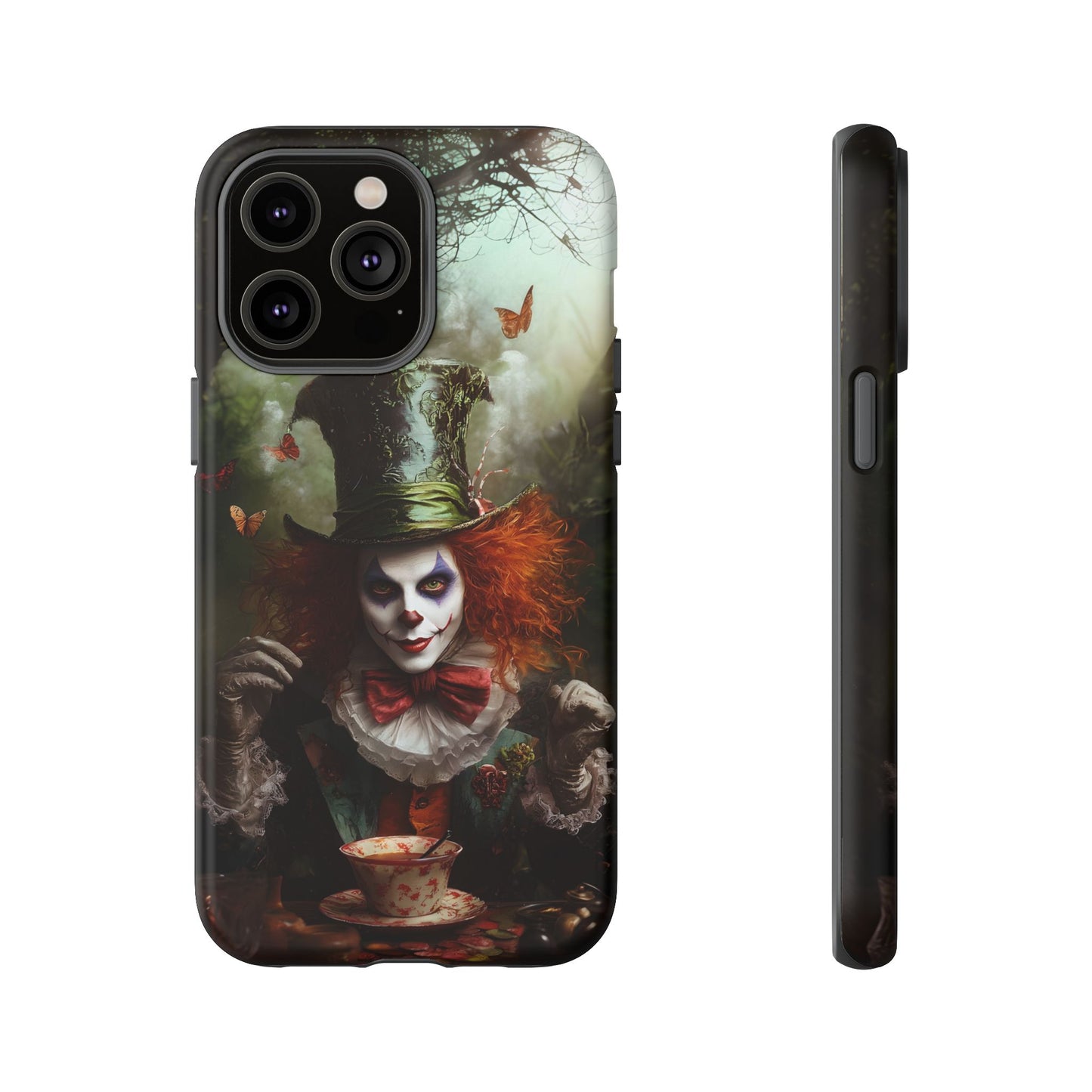 Mad Hatter Gothic Fantasy Phone Case - Dark Wonderland Design for iPhone, Samsung Galaxy, and Google Pixel Devices