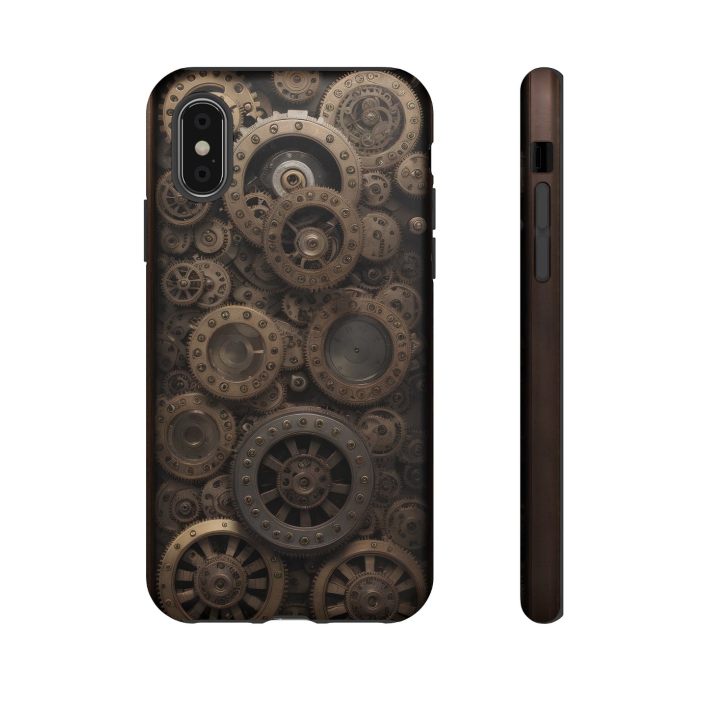 Gearworks 3 Phone Case – Steampunk Victorian Design with Gears and Clockwork for iPhone, Samsung Galaxy, and Google Pixel Devices