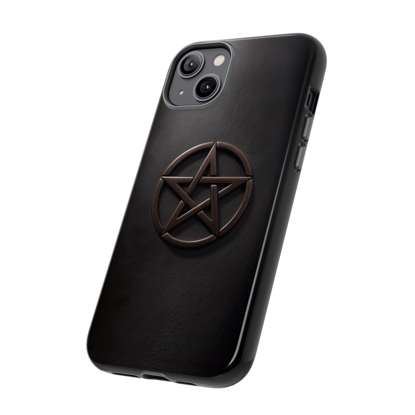 Simple Pentacle Tough Phone Case – Witchcraft Pentagram Design for iPhone, Samsung Galaxy, and Google Pixel Devices