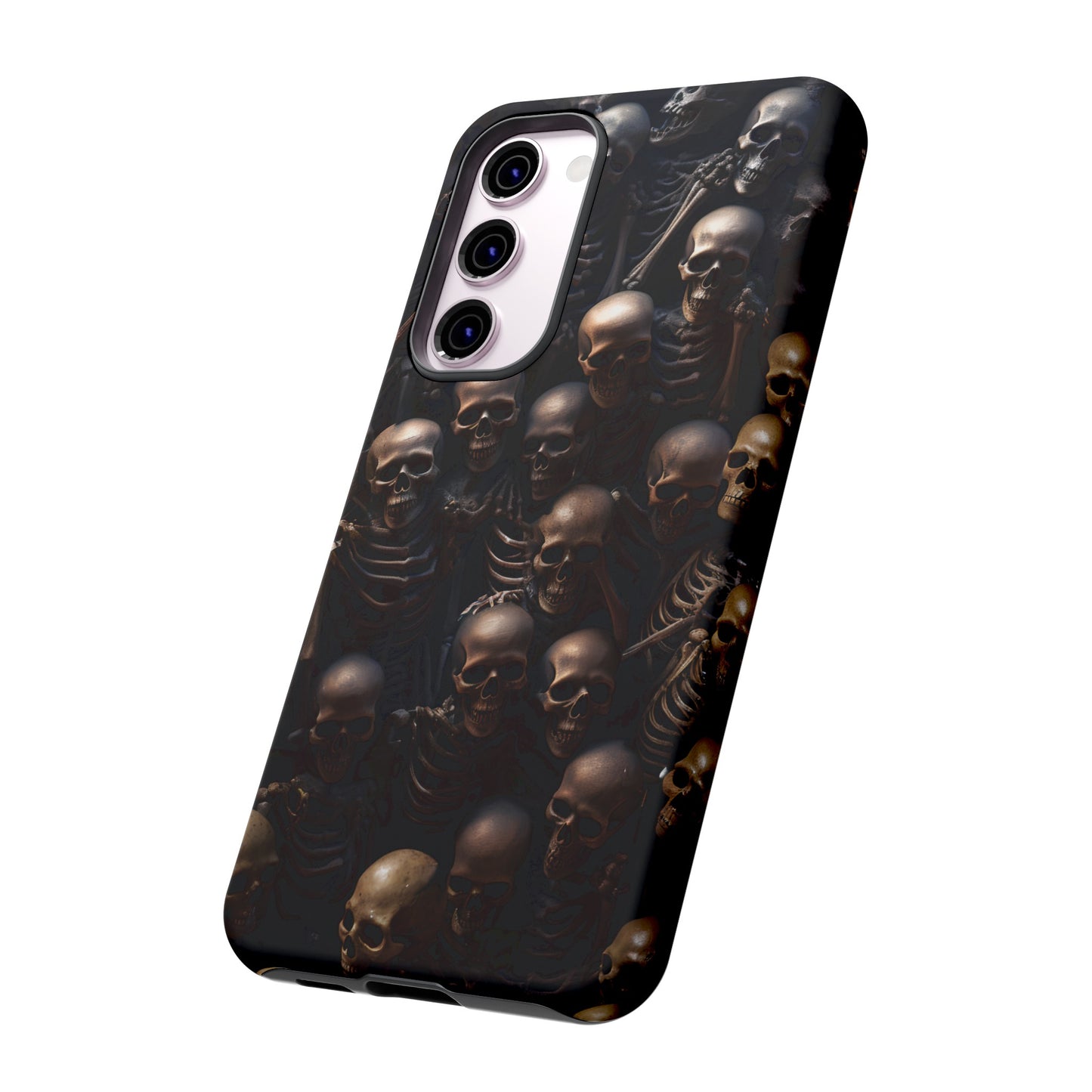 Skeletal Grave Phone Case – Halloween Horror Skeleton Design for iPhone, Samsung Galaxy, and Google Pixel Devices