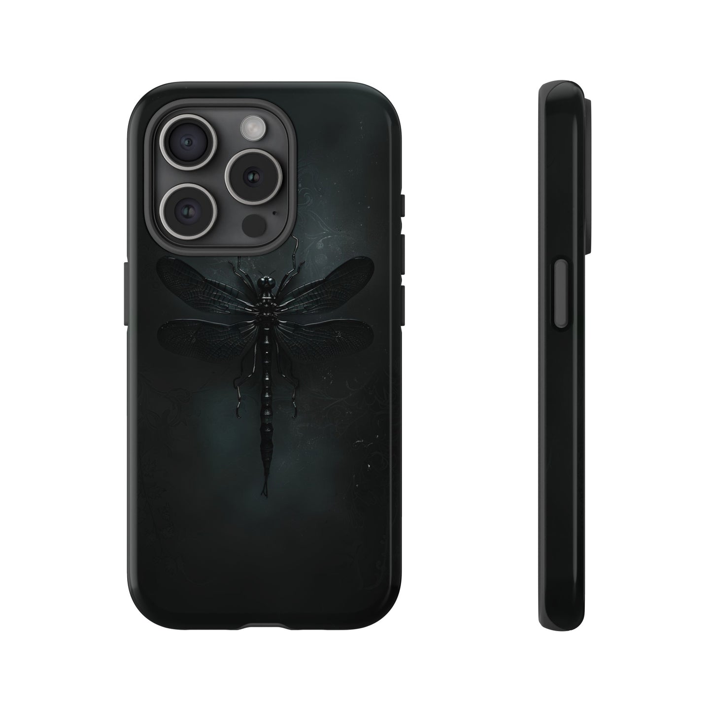 Gothic Dragonfly Phone Case – Dark Elegance Design for iPhone, Samsung Galaxy, and Google Pixel Devices