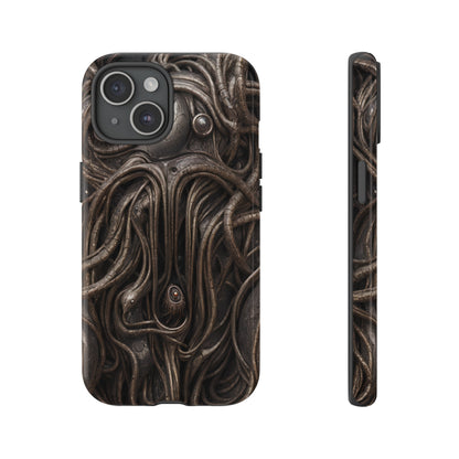 Biomechanical Horror 4 Phone Case – Futuristic Alien Design for iPhone, Samsung Galaxy, and Google Pixel Devices