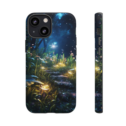 Fireflies in the Forest Tough Phone Case – Enchanting Summer Night Design for iPhone, Samsung Galaxy, and Google Pixel Devices