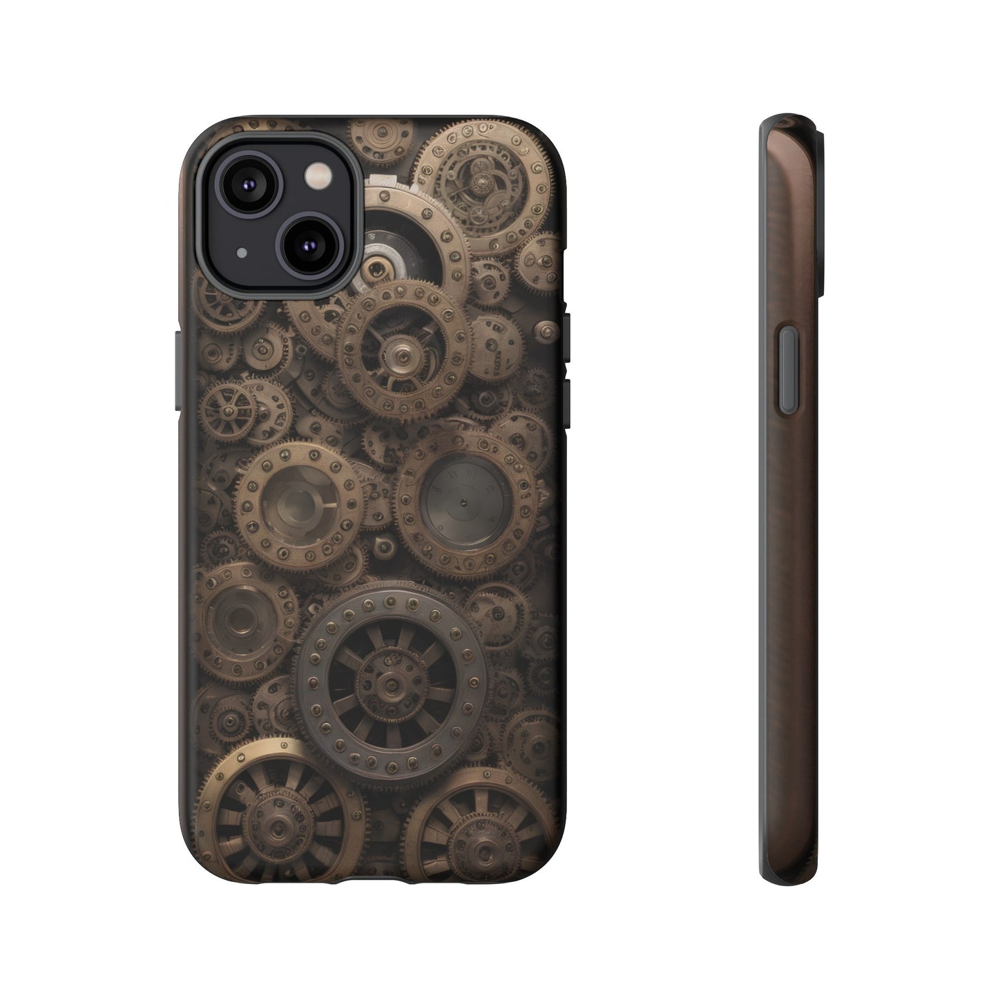 Gearworks 3 Phone Case – Steampunk Victorian Design with Gears and Clockwork for iPhone, Samsung Galaxy, and Google Pixel Devices