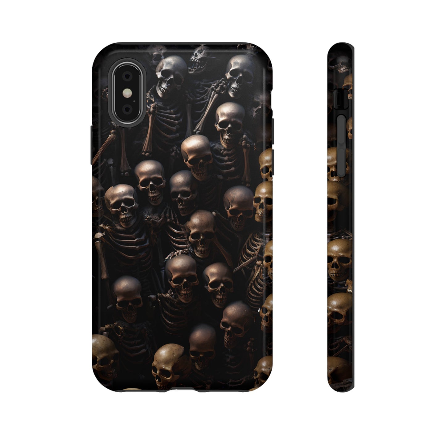 Skeletal Grave Phone Case – Halloween Horror Skeleton Design for iPhone, Samsung Galaxy, and Google Pixel Devices