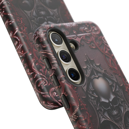 Vampiric Tough Phone Case – Gothic Skull Vampire Design for iPhone, Samsung Galaxy, and Google Pixel Devices