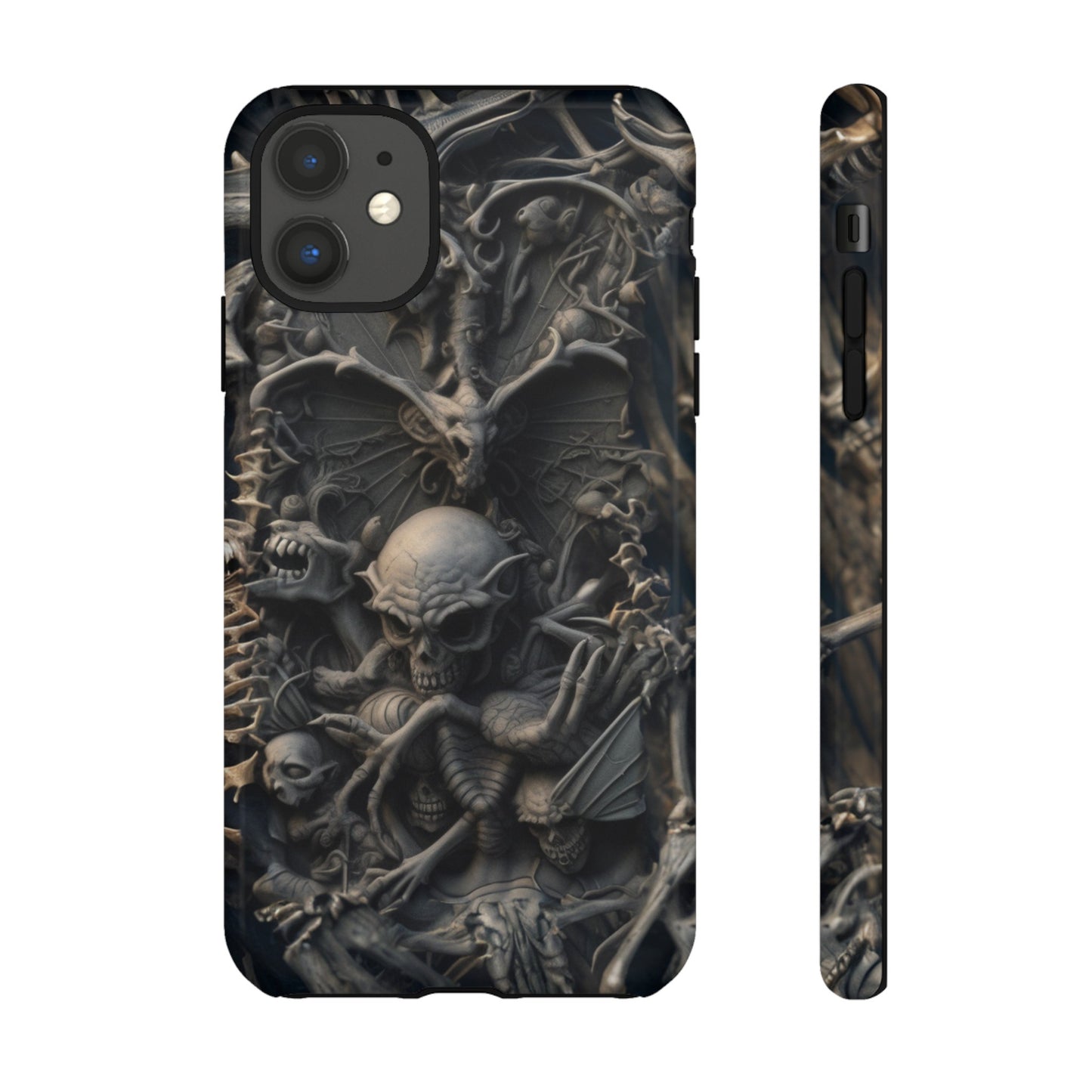 Those Who Dwell Below #1 Phone Case – Intricate Gothic Skeleton Design for iPhone, Samsung Galaxy, Google Pixel Devices