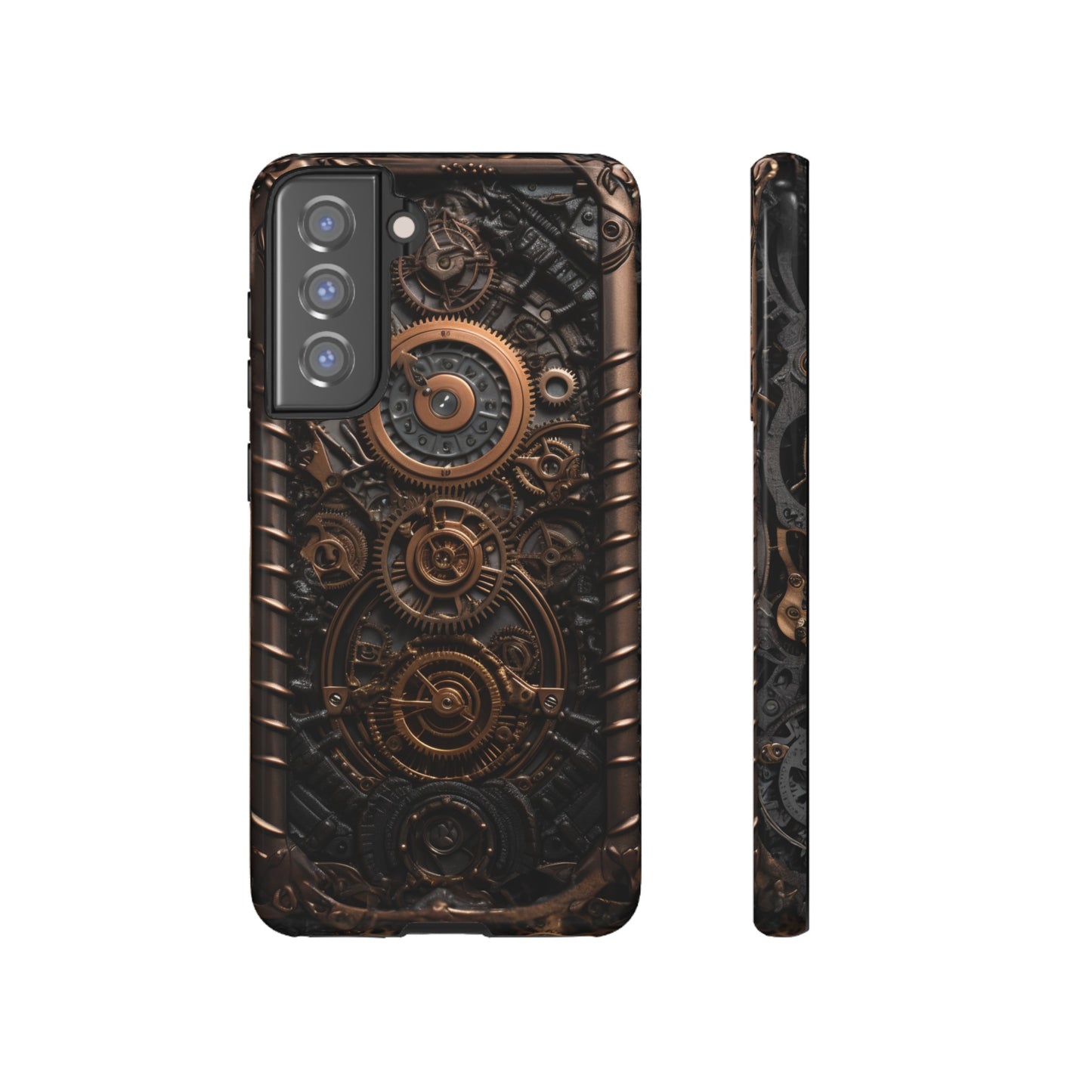 Gearworks 2 Phone Case – Steampunk Victorian Design with Gears and Clockwork for iPhone, Samsung Galaxy, and Google Pixel Devices