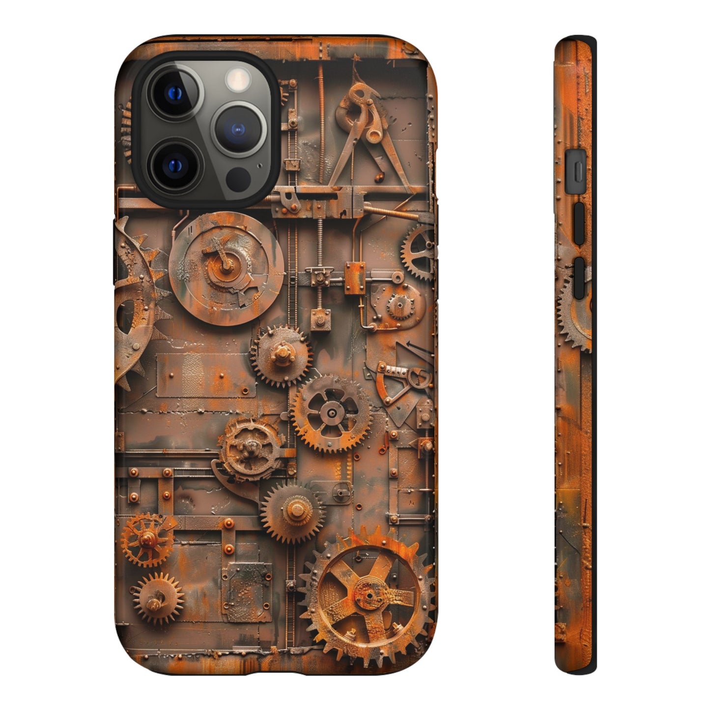 Rusted Steampunk Gearworks Phone Case for iPhone, Samsung Galaxy, and Google Pixel Devices