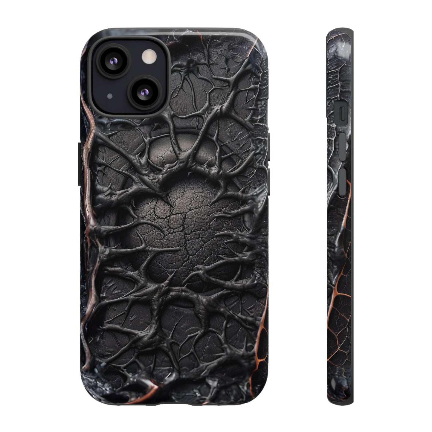 Black Veins Tough Phone Case – Lovecraftian Horror Design for iPhone, Samsung Galaxy, and Google Pixel Devices