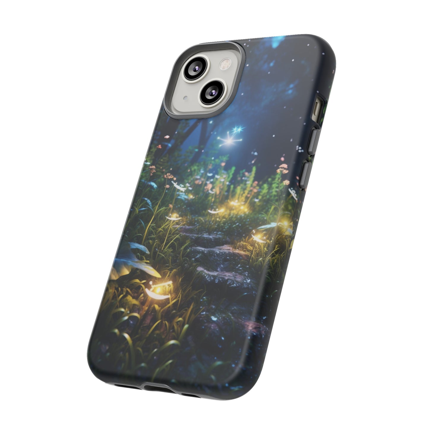 Fireflies in the Forest Tough Phone Case – Enchanting Summer Night Design for iPhone, Samsung Galaxy, and Google Pixel Devices