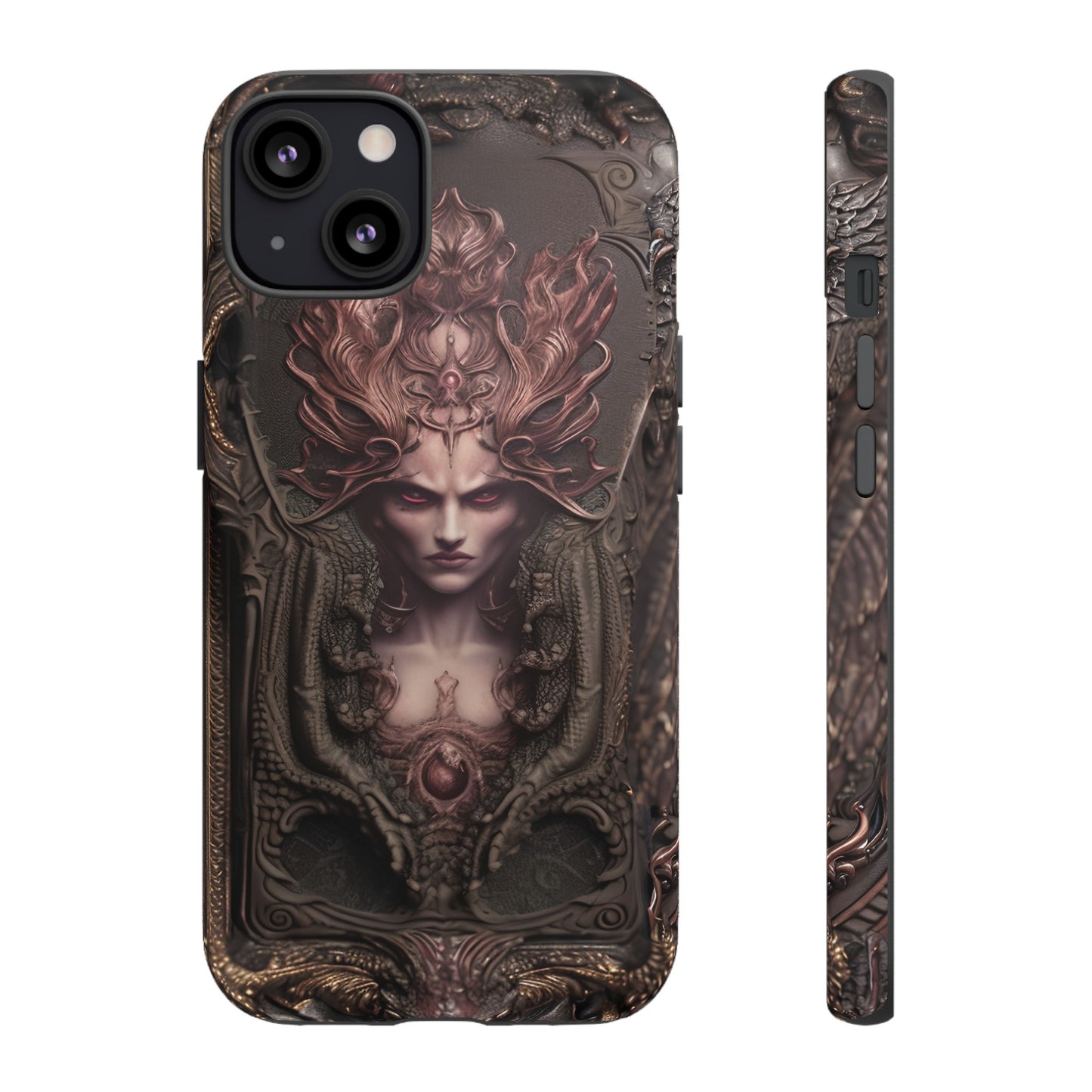 Dark Lilith Phone Case – Horned Hell Horror Design for iPhone, Samsung Galaxy, and Google Pixel Devices