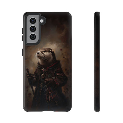 Noble Otter King Phone Case - Vintage Gothic Animal Art Design for iPhone, Samsung Galaxy, and Google Pixel Devices