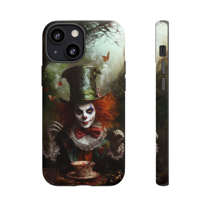 Mad Hatter Gothic Fantasy Phone Case - Dark Wonderland Design for iPhone, Samsung Galaxy, and Google Pixel Devices