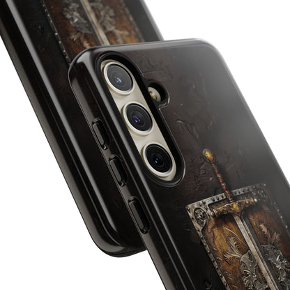 Medieval Sword and Shield Phone Case - For iPhone, Samsung Galaxy, and Google Pixel Devices