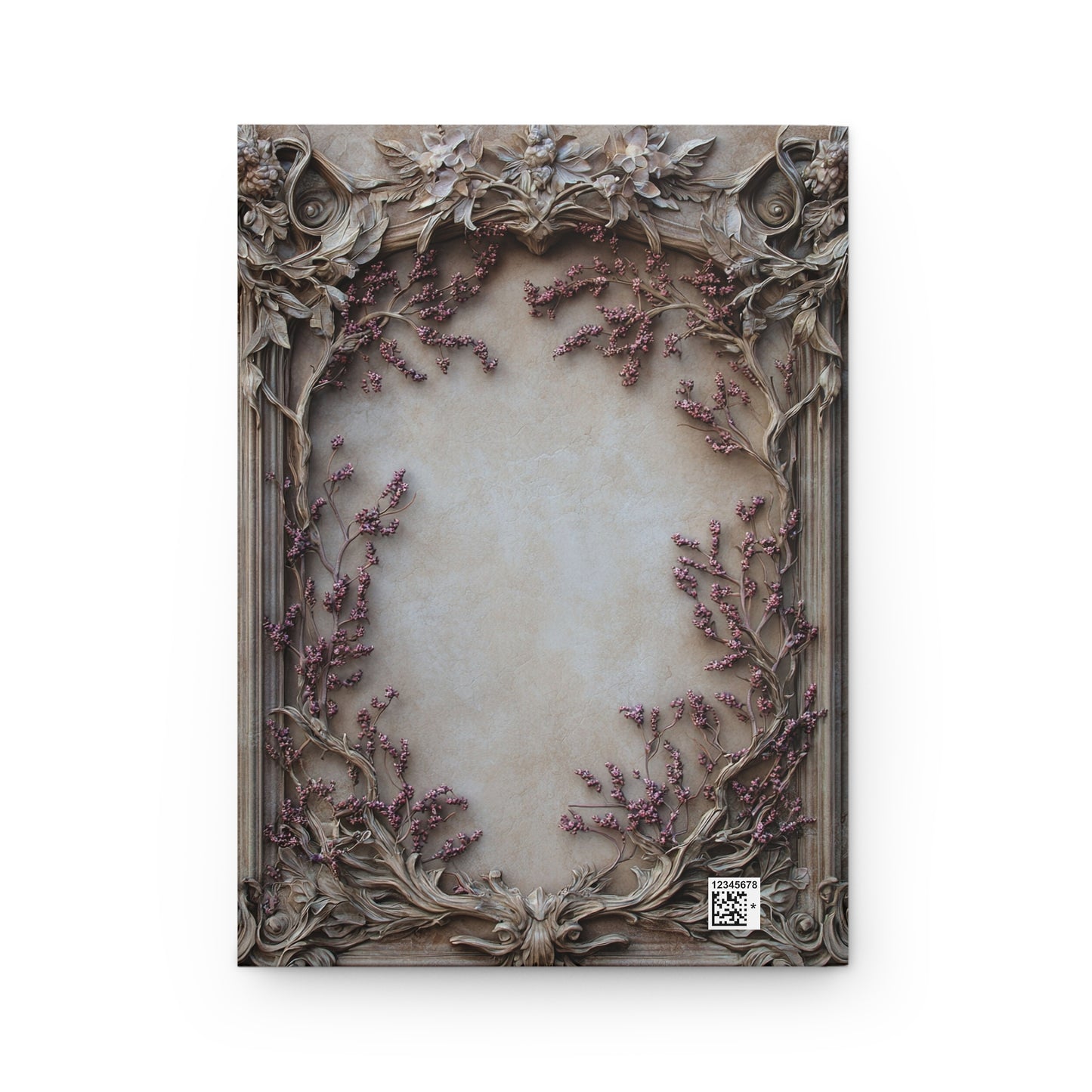 Ornate Floral Frame Journal - Antique-Inspired Hardcover Notebook