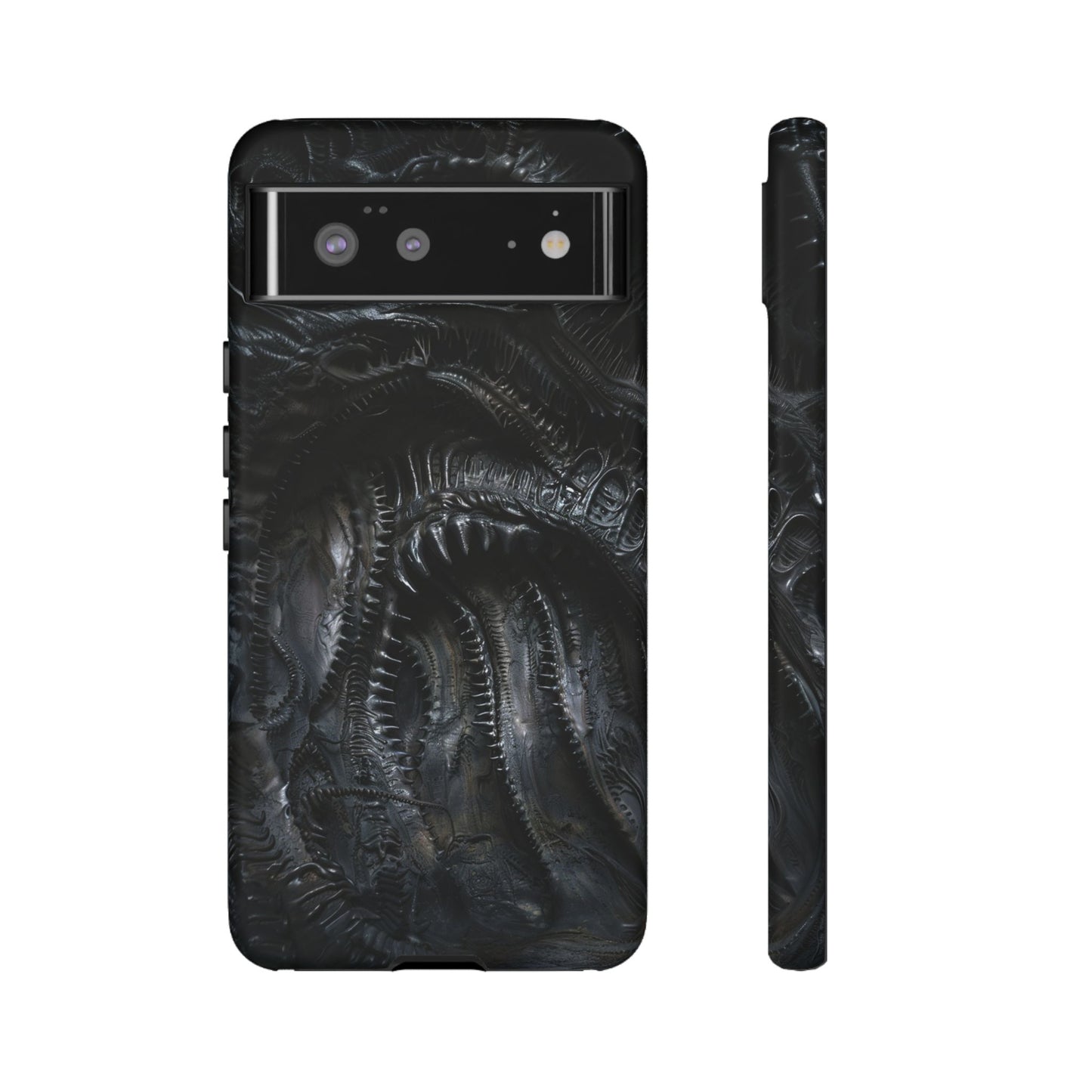 Surreal Biomechanical Phone Case - Gothic Sci-Fi Art for iPhone, Samsung Galaxy, and Google Pixel Devices