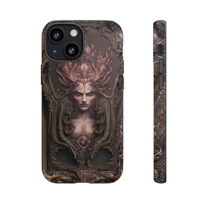 Dark Lilith Phone Case – Horned Hell Horror Design for iPhone, Samsung Galaxy, and Google Pixel Devices