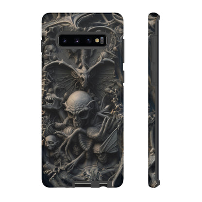 Those Who Dwell Below #1 Phone Case – Intricate Gothic Skeleton Design for iPhone, Samsung Galaxy, Google Pixel Devices