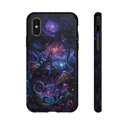 Trippy Psychedelic Alien Landscape Phone Case - Vibrant Abstract Design for iPhone, Samsung Galaxy and Google Pixel Devices