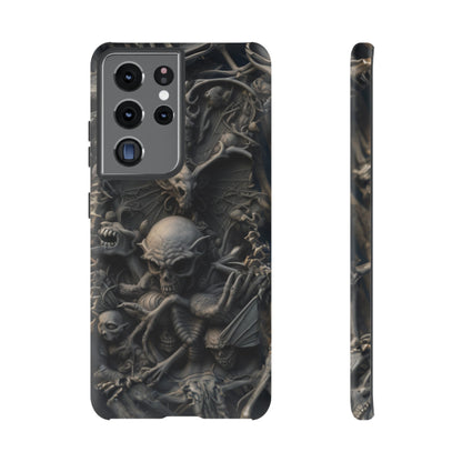 Those Who Dwell Below #1 Phone Case – Intricate Gothic Skeleton Design for iPhone, Samsung Galaxy, Google Pixel Devices