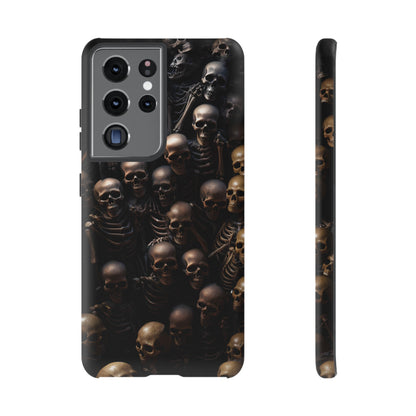 Skeletal Grave Phone Case – Halloween Horror Skeleton Design for iPhone, Samsung Galaxy, and Google Pixel Devices