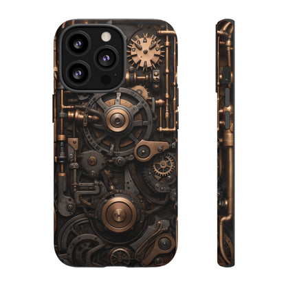 Steampunk Machine Phone Case – Victorian Gears Design for iPhone, Samsung Galaxy, and Google Pixel Devices