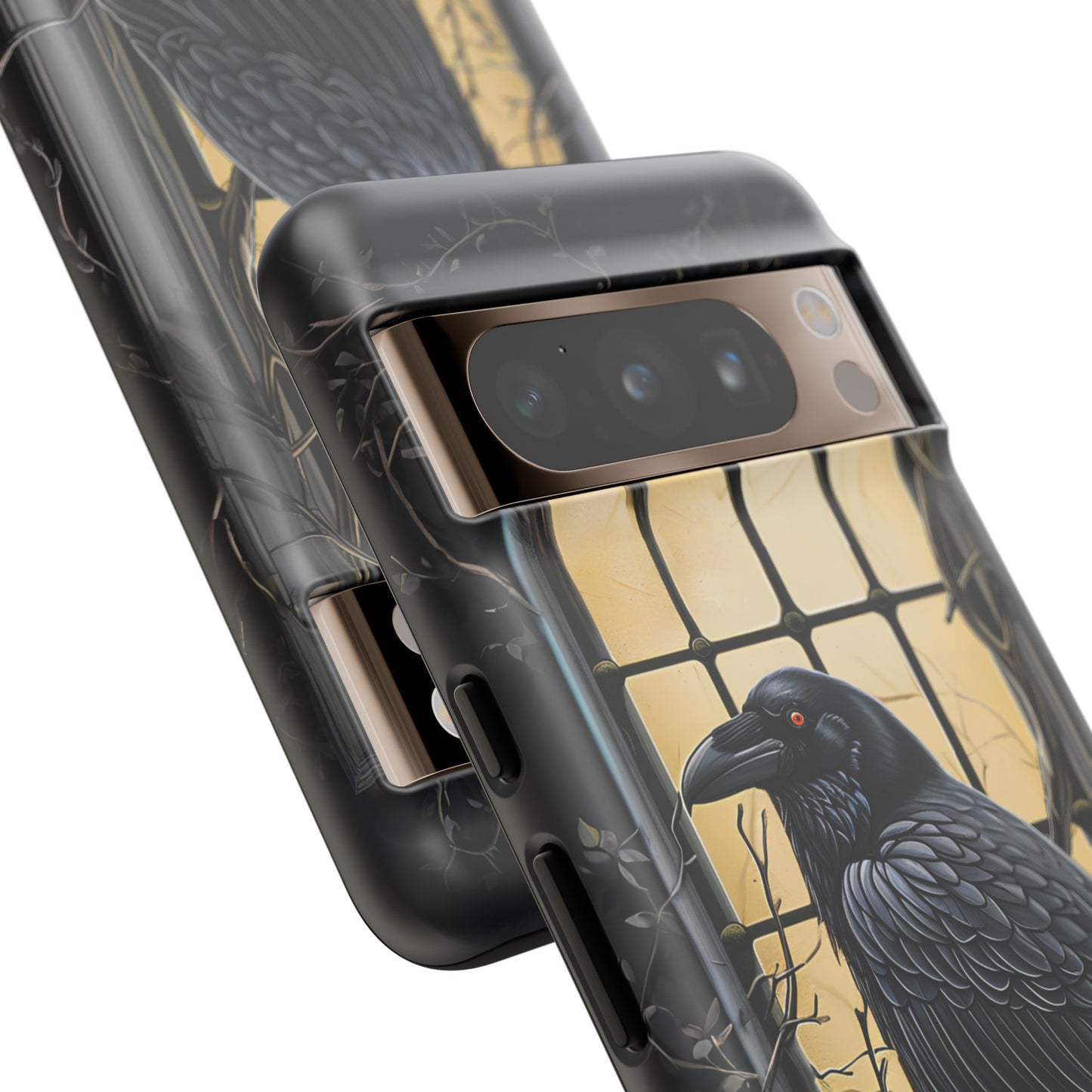 The Raven Phone Case – Edgar Allan Poe Inspired Gothic Design for iPhone, Samsung Galaxy, and Google Pixel Devices