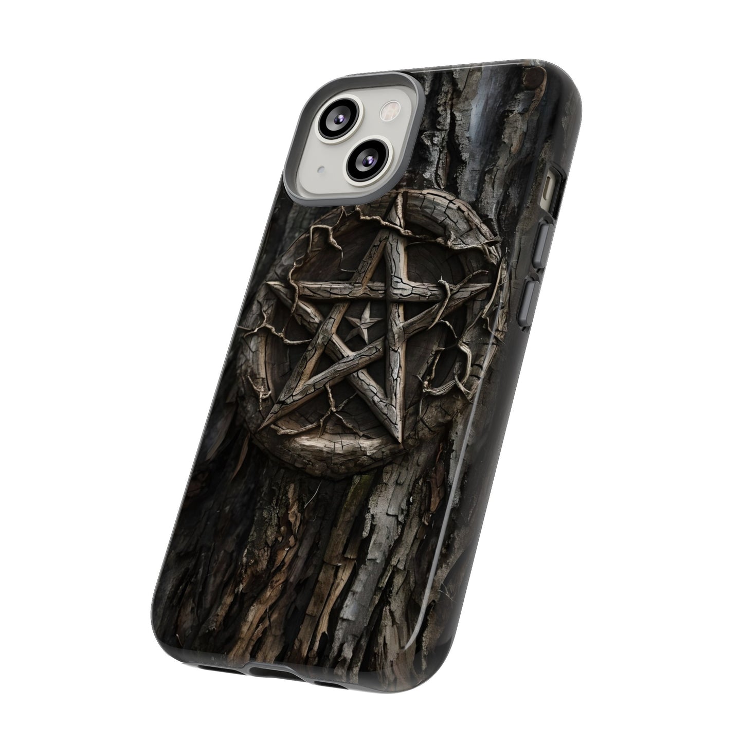 Pentacle Tree Phone Case – Wiccan Nature Magic Design for iPhone, Samsung Galaxy, and Google Pixel Devices