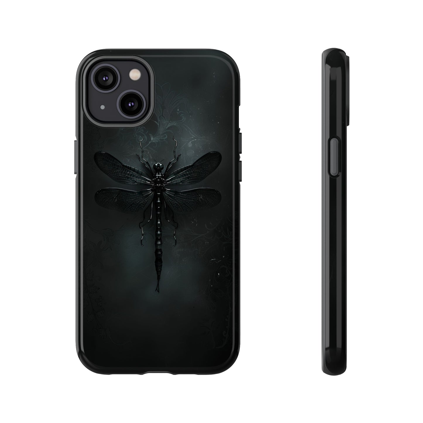 Gothic Dragonfly Phone Case – Dark Elegance Design for iPhone, Samsung Galaxy, and Google Pixel Devices