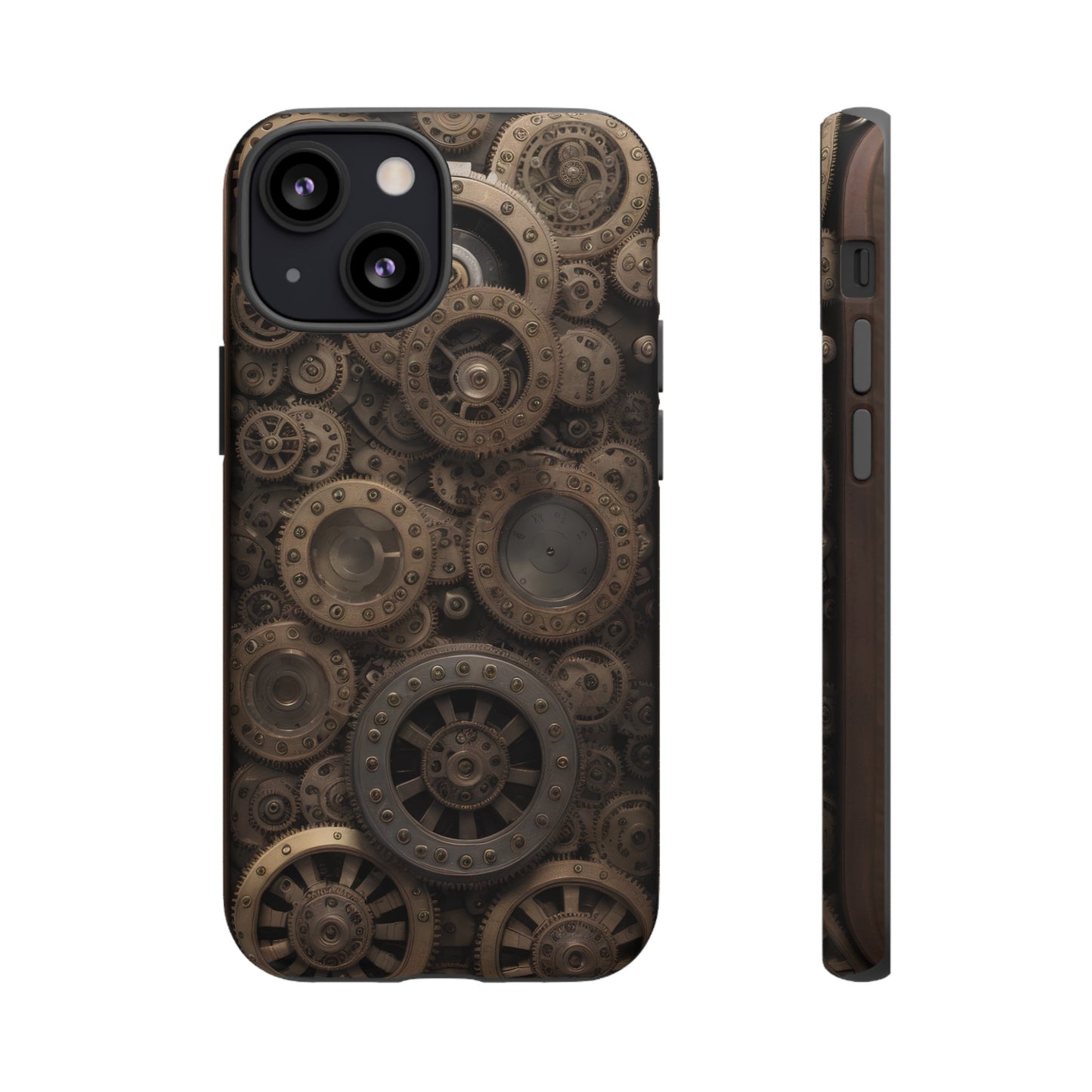 Gearworks 3 Phone Case – Steampunk Victorian Design with Gears and Clockwork for iPhone, Samsung Galaxy, and Google Pixel Devices